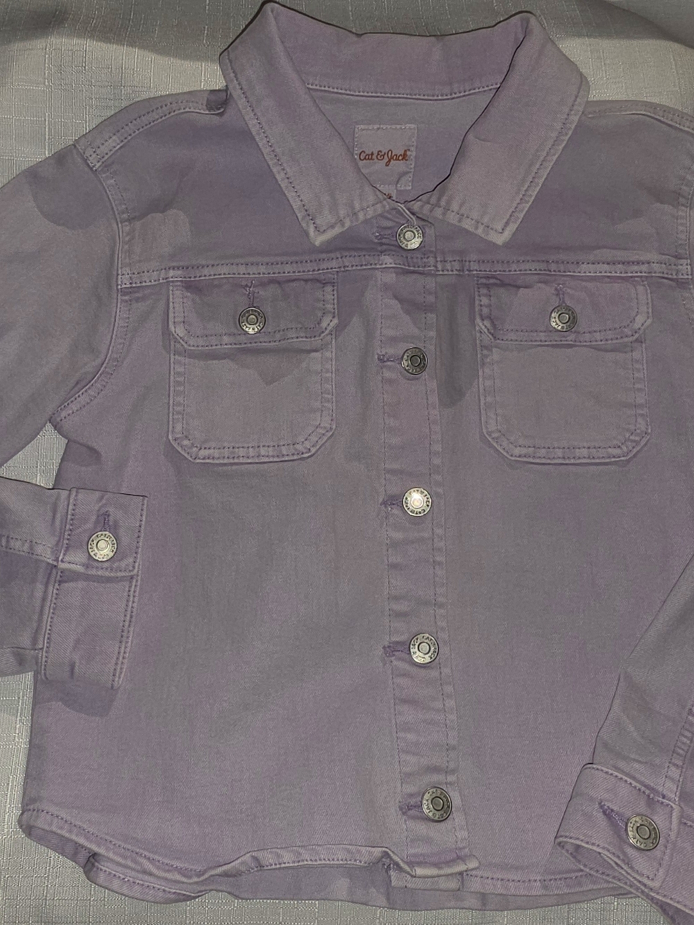 Cat & Jack Lavender Button-Front Kids Jacket